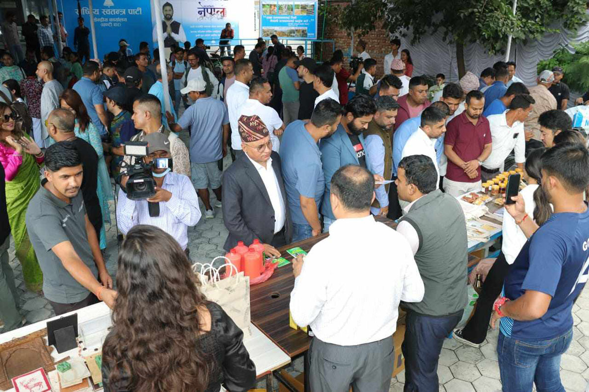 ‘आत्मनिर्भर नेपाल अभियान’ मा राष्ट्रिय स्वतन्त्र पार्टी, स्वदेशी उत्पादनको प्रवर्द्धन गर्न प्रदर्शनी