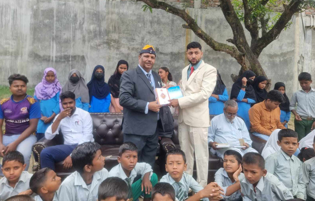 लेखक एस. एस. डोग्राद्वारा नेपालमा शम्स ग्लोबल पुस्तकालयको शिलान्यास