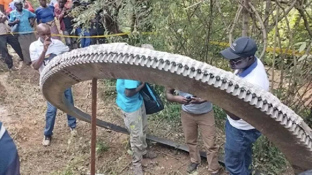 केन्याको गाउँमा अन्तरिक्षबाट अकस्मात खस्यो रकेटको पार्टपुर्जा जस्तो देखिने वस्तु, वजन ५०० केजी