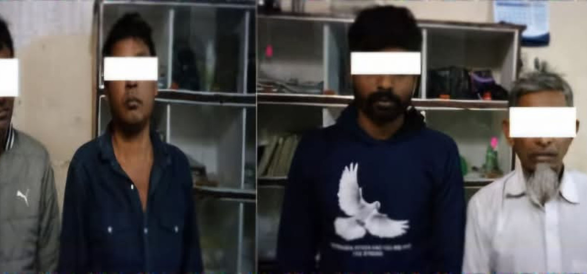सुनचाँदी पसल ‘लुट्ने प्लान’ बनाउँदै गर्दा चार पक्राउ