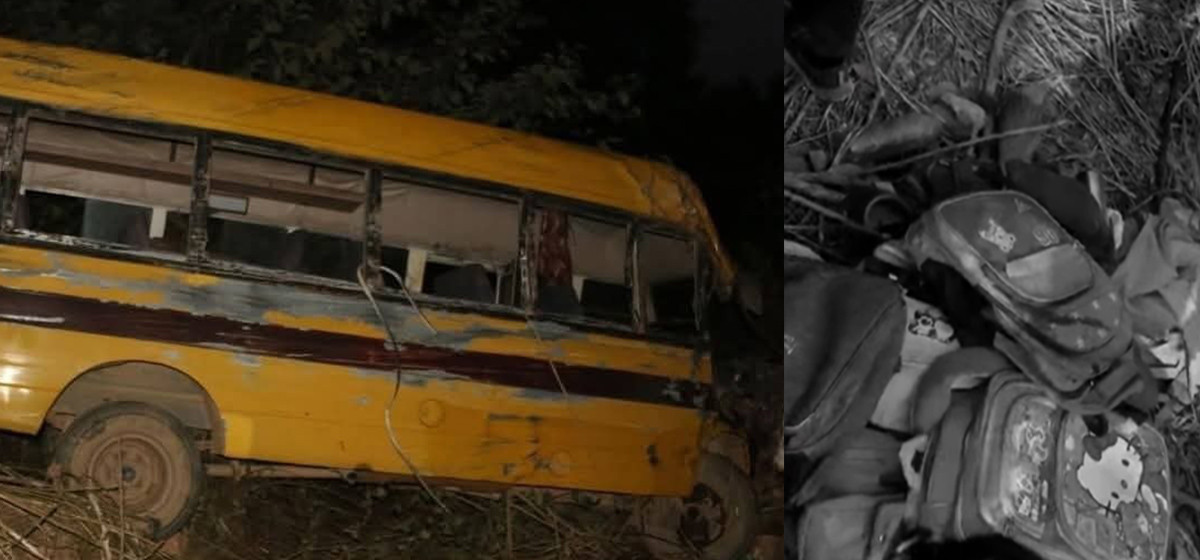 स्कुल बस दुर्घटना अपडेट : दुईको घटनास्थलमै मृत्यु, ३९ घाइतेलाई अस्पतालमा