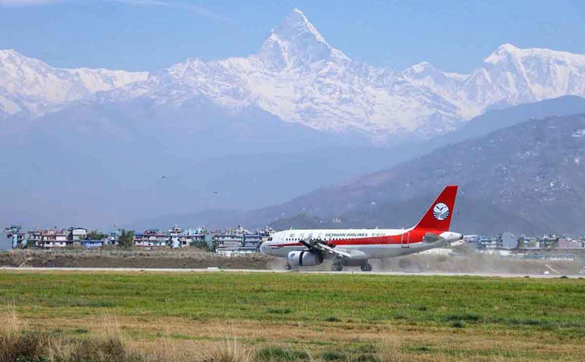पोखरा अन्तर्राष्ट्रिय विमानस्थलबाट सिचुवान एयरलाइन्सको व्यवसायिक उडान