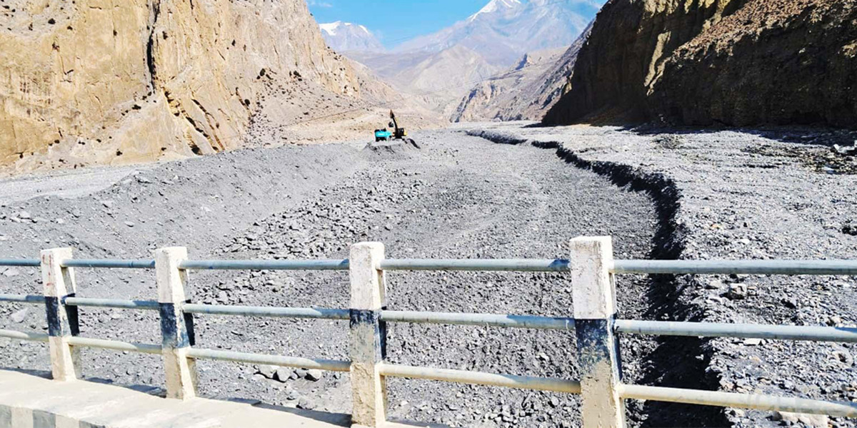 बेनी–जोमसोम–कोरला खण्डमा ८५ प्रतिशत काम सम्पन्न