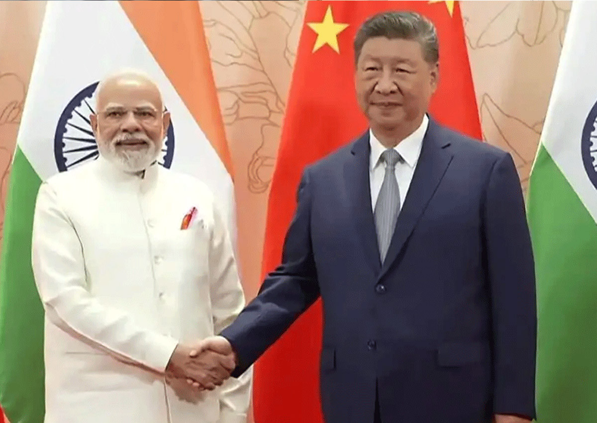 भारतीय प्रधानमन्त्री मोदी र चिनियाँ राष्ट्रपति जिनपिङबीच भेटवार्ता