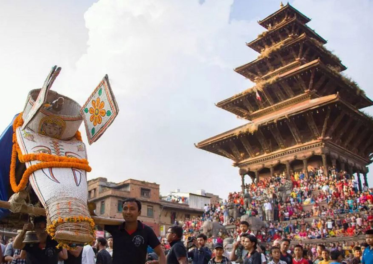 भक्तपुरमा इन्द्रजात्रा सुरु