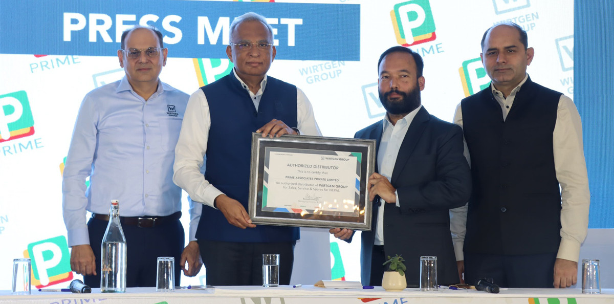 विटगन ग्रुपका अत्याधुनिक निर्माण उपकरण प्राइम एसोसिएट्सले नेपालमा विक्री वितरण गर्ने