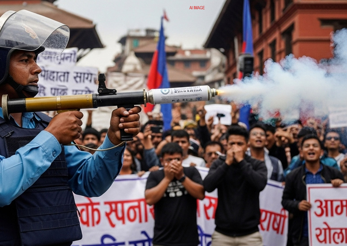 काठमाडौंमा हिंसात्मक प्रदर्शन जारि : बालकोट र कलंकीमा गोलीबारी, दुई घाइते