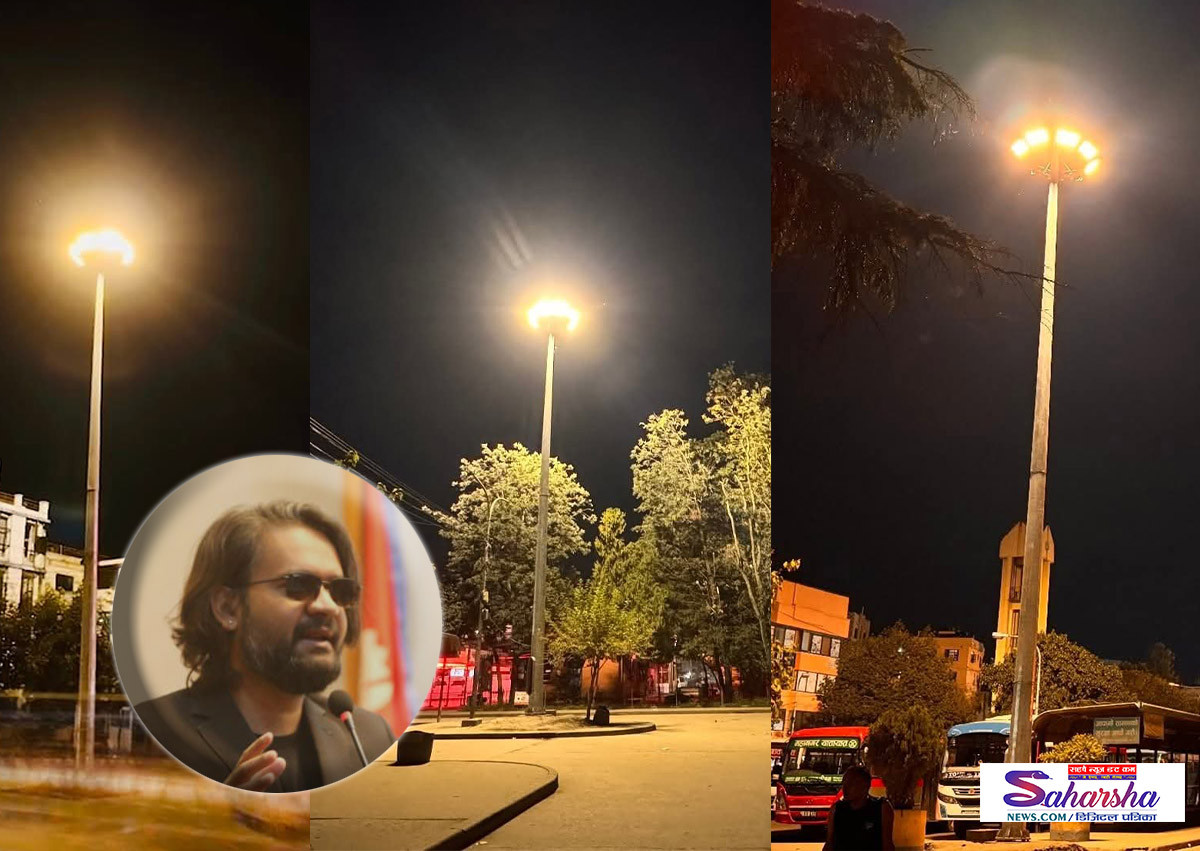 काठमाडौंको 'उज्यालो महानगर योजना' तीव्र गतिमा : दशैंअघि नै ६२ हाई-मास्ट लाइट प्रज्वलन गर्ने तयारी