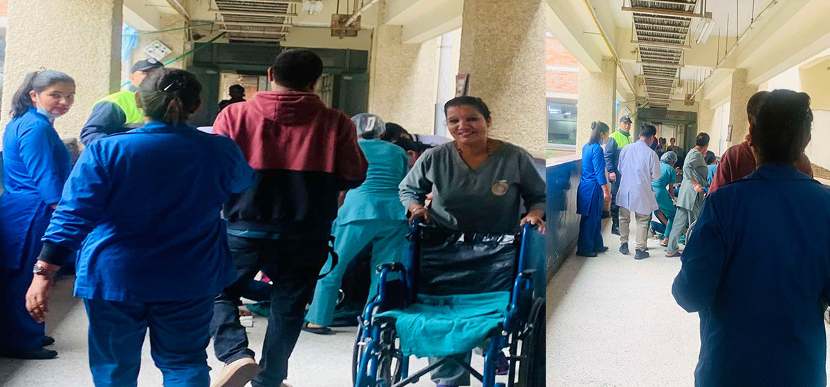 टिचिङ अस्पतालको प्यासेजमै महिलाले जन्माइन् बच्चा