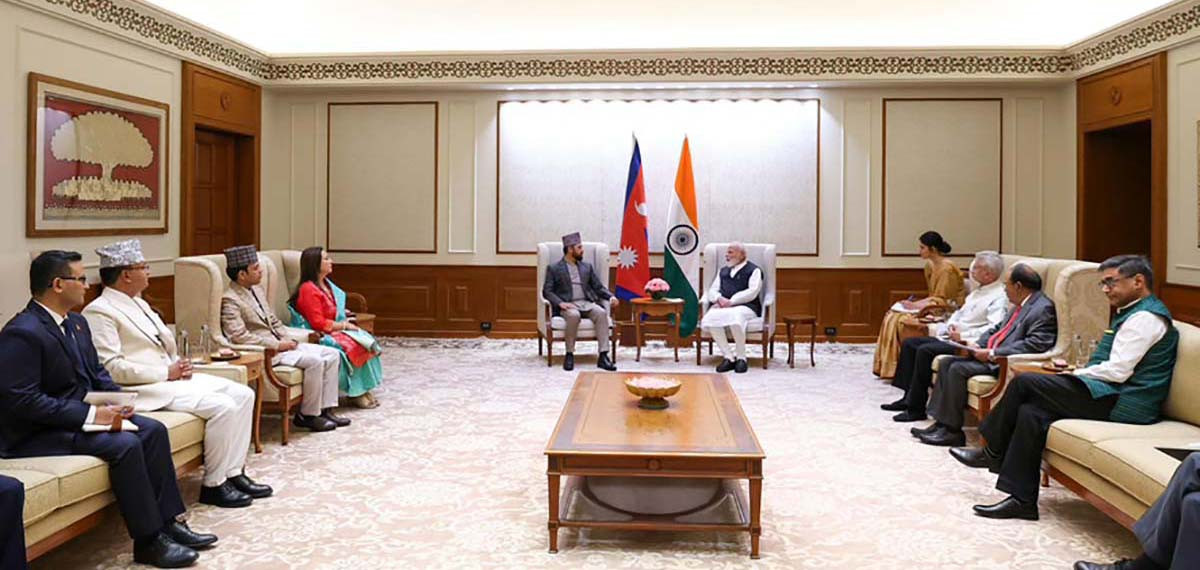 मोदीसँग लामिछानेको भेट, नेपालसँग सहकार्य विस्तार गर्न भारत तयार